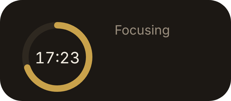 Focus Timer in Luxe