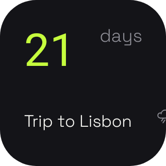 Trip countdown in Neon Tokyo