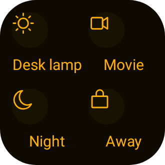Scene Shortcuts in Terminal Amber