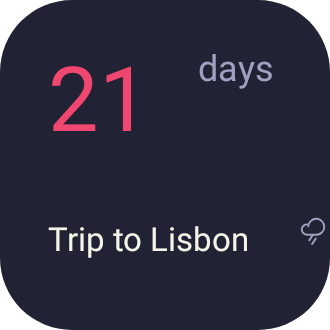 Trip countdown in Pixel Era