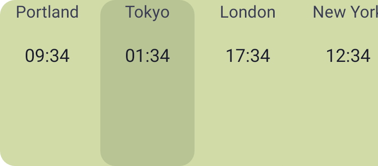World Clock in Pixel Era Dark