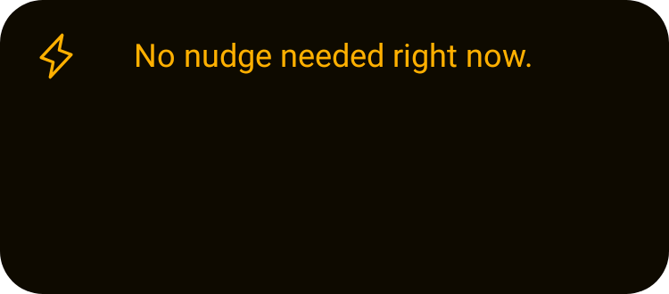 Move Nudge in Terminal Amber