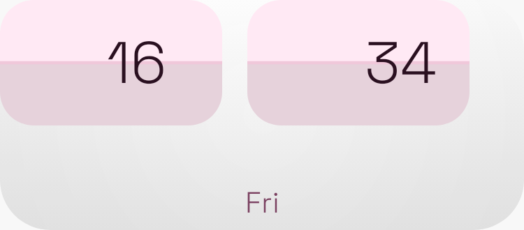 Flip Clock in Kawaii
