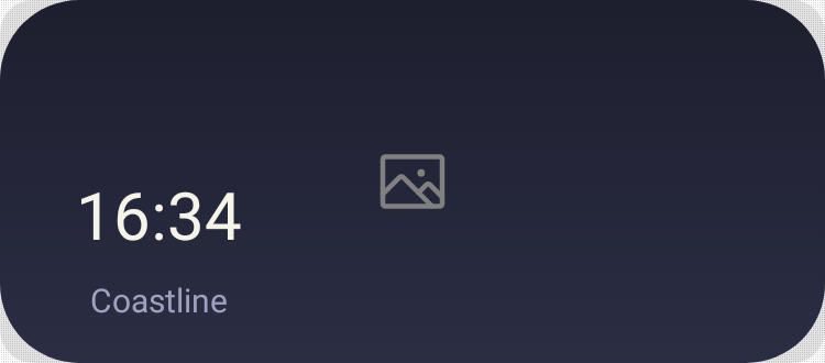 Album-art clock in Pixel Era