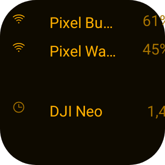 Device Battery Shelf in Terminal Amber