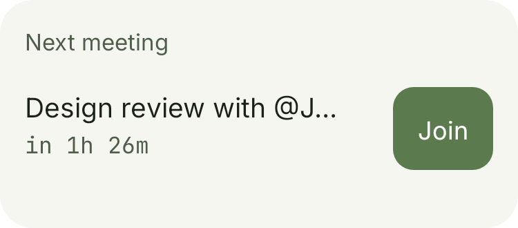 Next Meeting in Botanic
