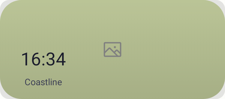 Album-art clock in Pixel Era Dark