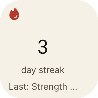 Workout Streak in Paper