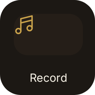 Sound recorder shortcut in Luxe