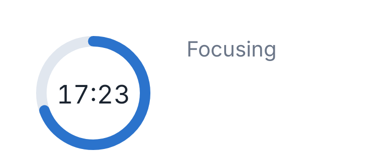 Focus Timer in Porcelain