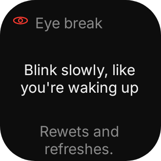 Eye-care blink in Eclipse