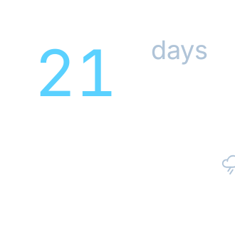Trip countdown in Glass