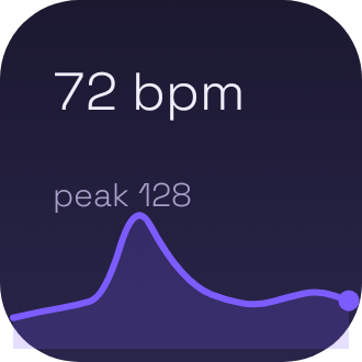 Heart Rate widget preview