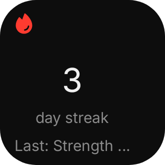 Workout Streak in Eclipse