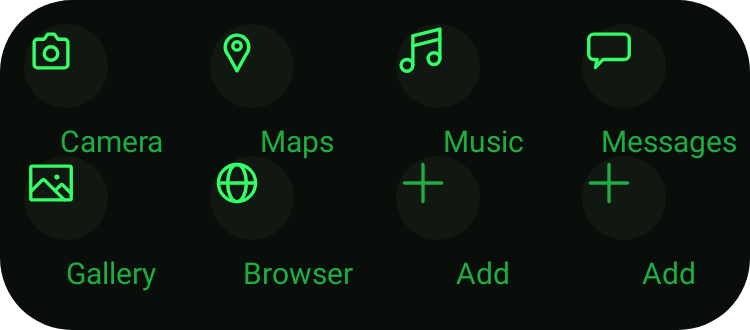 App Grid in Terminal