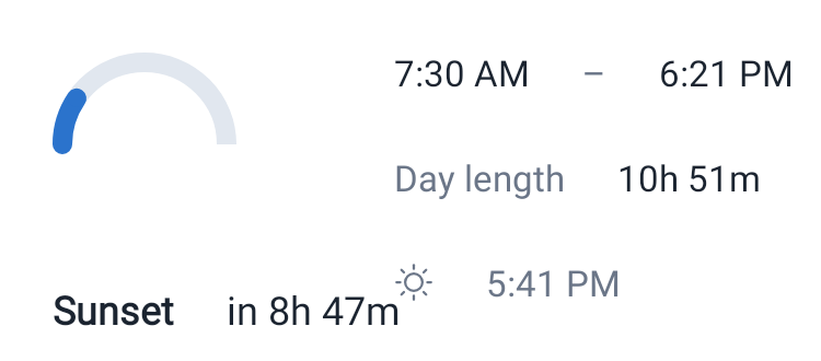 Sunrise & Sunset in System