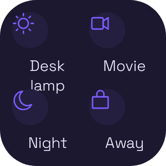 Scene Shortcuts widget preview