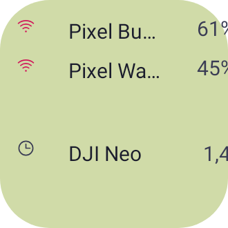Device Battery Shelf in Pixel Era Dark
