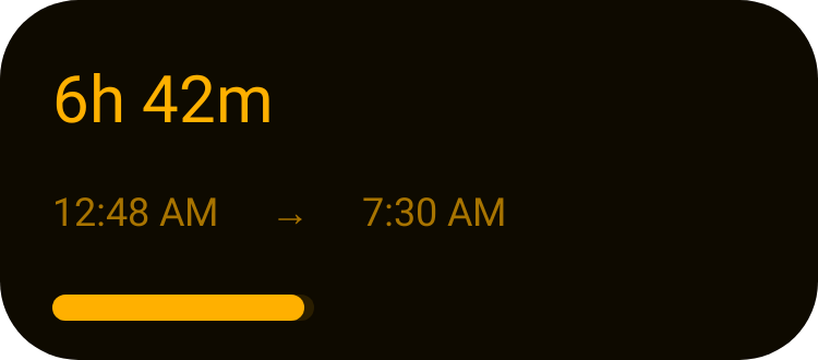 Sleep in Terminal Amber