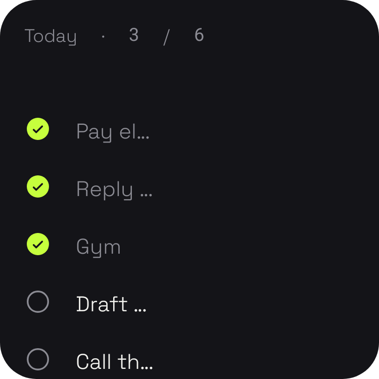 Todo checklist in Neon Tokyo