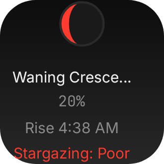Moon & Stars Tonight in Eclipse