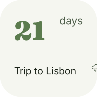 Trip countdown in Botanic