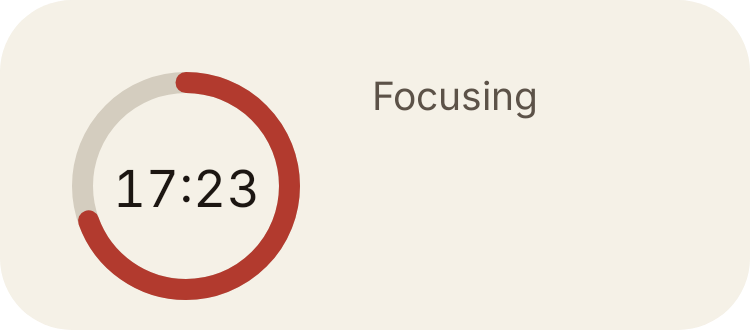 Focus Timer in Paper