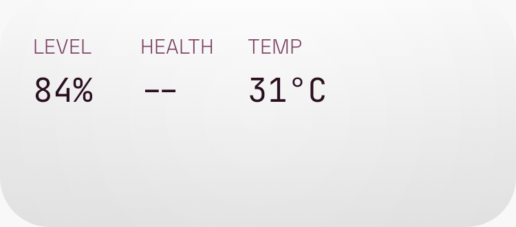 Battery Health in Kawaii