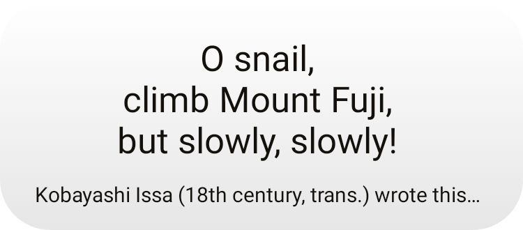 Poem / haiku of the day in Playgrid
