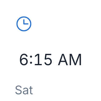 Next Alarm in Porcelain