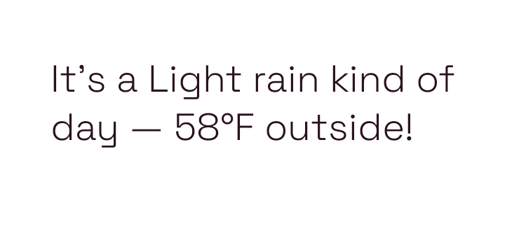 Weather in Words in Kawaii