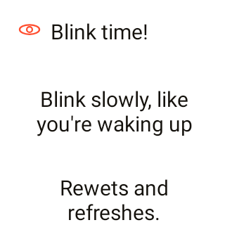 Eye-care blink in Playgrid