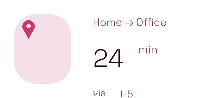 Commute ETA in Kawaii
