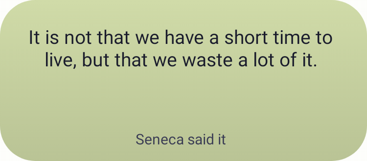 Quote of the day in Pixel Era Dark