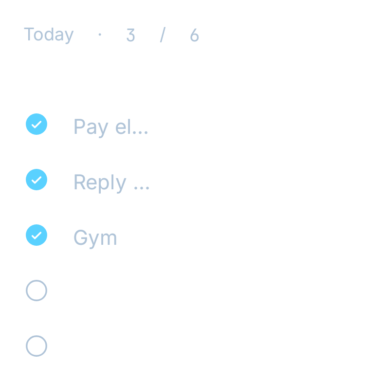 Todo checklist in Glass