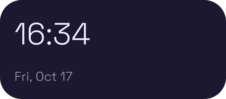 Mono Stack widget preview