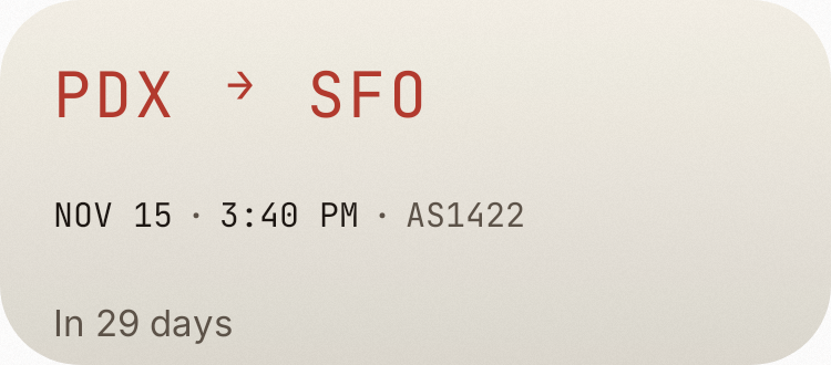 Flight board in Paper