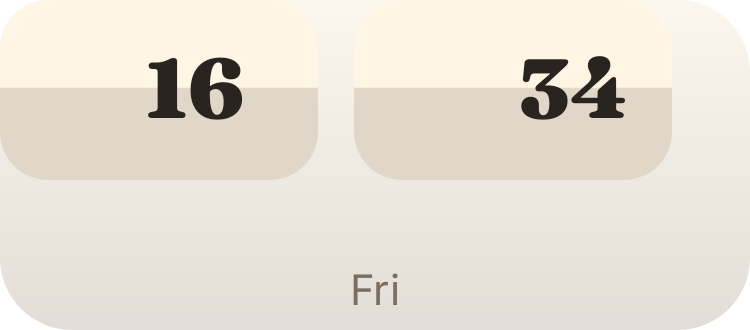 Flip Clock in Crema