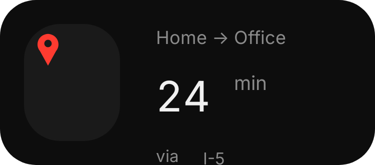 Commute ETA in Eclipse
