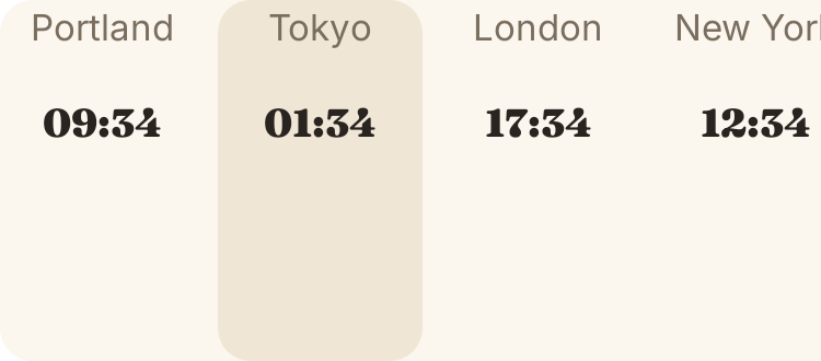 World Clock in Crema