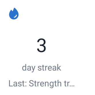 Workout Streak in System