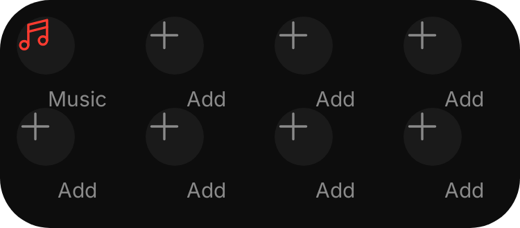 Media shortcuts grid in Eclipse