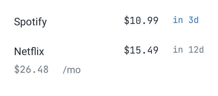 Subscription Radar in System