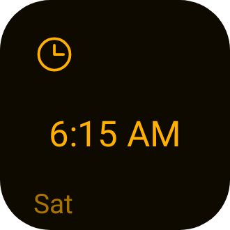Next Alarm in Terminal Amber