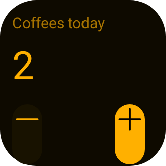 Counter in Terminal Amber