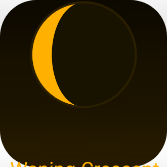 Moon Phase in Terminal Amber