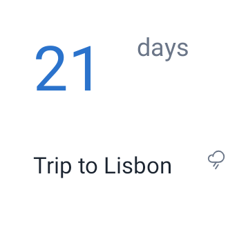 Trip countdown in System