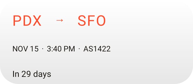 Flight board in Playgrid
