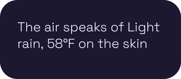 Weather in Words widget preview