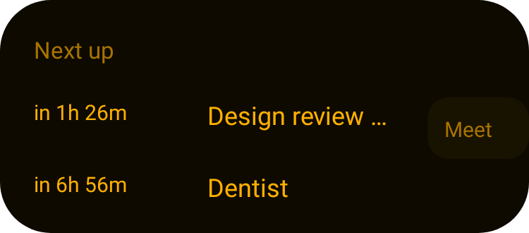 Agenda in Terminal Amber